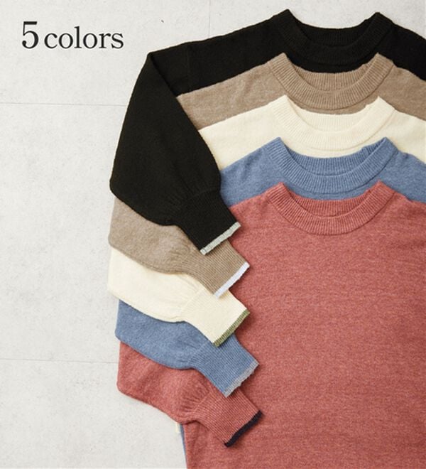 Viola e Viola（ヴィオラ エ ヴィオラ）の「洗えるもちもち　ゆるニットプルオーバー（ニット・セーター）」｜詳細画像