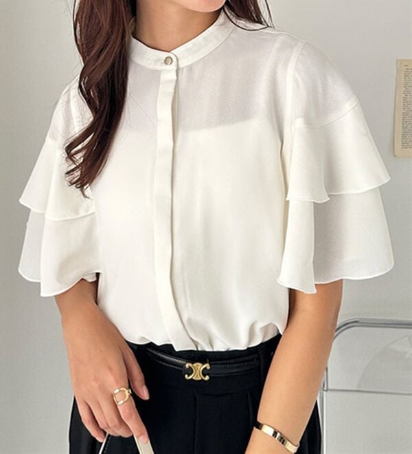 GeeRA（ジーラ）の「ティアード袖ブラウス（ブラウス）」｜詳細画像