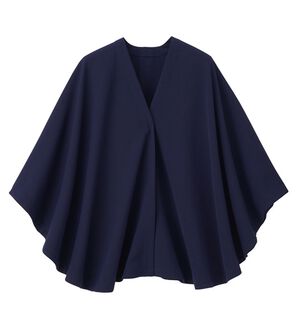 RANAN（ラナン）の「ジャケット代わりになる着るストール（その他カーディガン）」｜ネイビー
