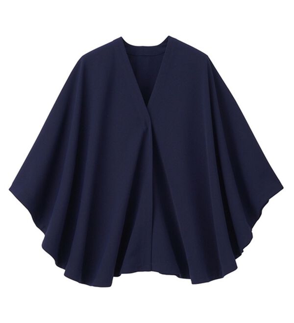 RANAN（ラナン）の「ジャケット代わりになる着るストール（その他カーディガン）」｜ネイビー