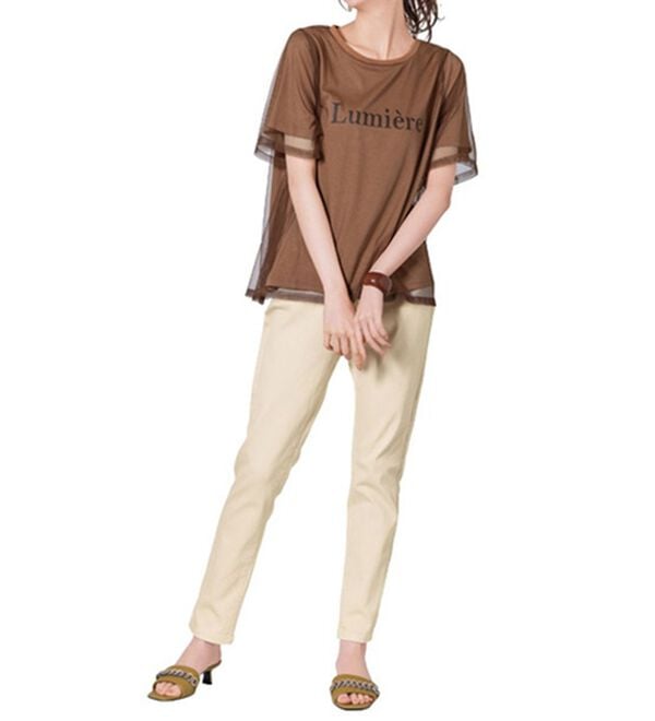 RANAN（ラナン）の「チュールロゴＴシャツ（Tシャツ）」｜詳細画像