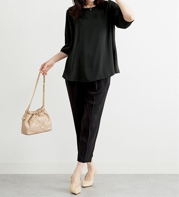 BELLUNA（ベルーナ）の「〈オフィス対応〉ランタンスリーブブラウス（ブラウス）」｜詳細画像