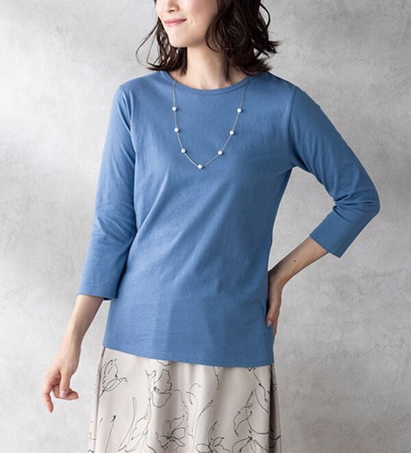 「【４色組】毎日活躍　綿１００％大人のお出かけＴシャツ（Tシャツ）」｜詳細画像