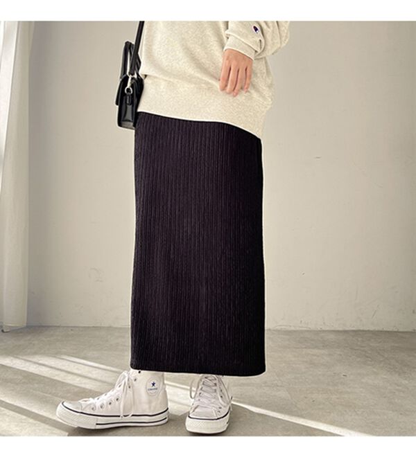 GeeRA（ジーラ）の「ストライプジャカードタイトスカート（ロングスカート）」｜詳細画像