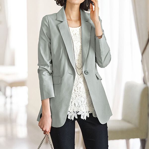 BELLUNA（ベルーナ）の「＜ＳＯＬＯＴＥＸ（Ｒ）＞使用　綿混テーラードジャケット（テーラードジャケット）」｜詳細画像