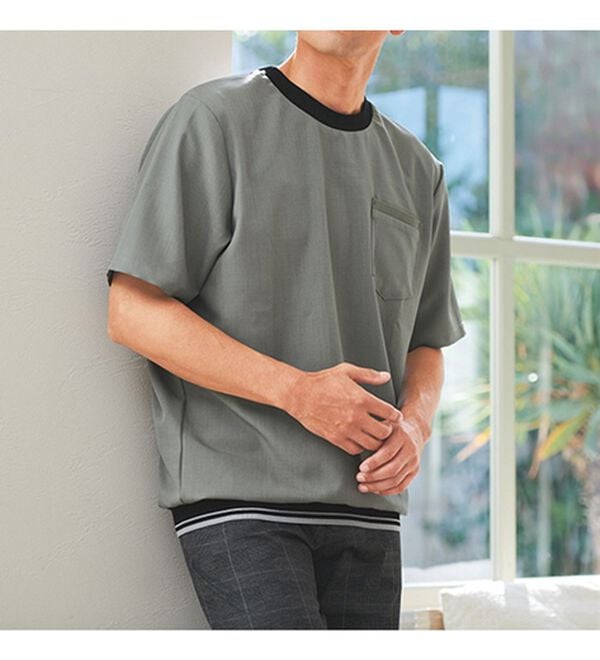 「体型カバーが叶うオトナ技Ｔシャツ（メンズＴシャツ）」｜詳細画像