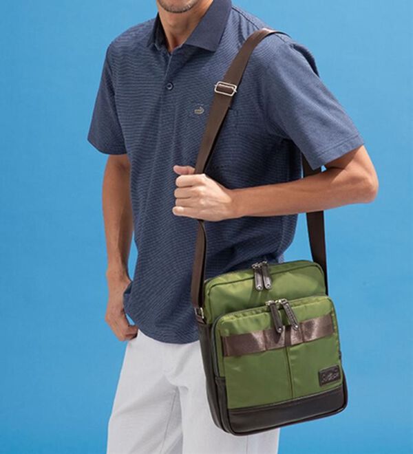 「＜クロコダイル＞パルス付きアクティブショルダー（メンズショルダーバッグ）」｜詳細画像