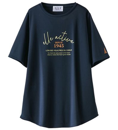 BELLUNA（ベルーナ）の「＜ＥＬＬＥ　Ａｃｔｉｖｅ＞裏メッシュ裾ラウンドチュニック（カットソー）」