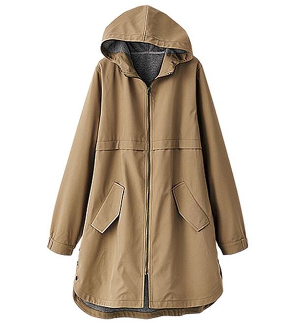 BELLUNA（ベルーナ）の「はっ水加工ボンディング素材ロング丈パーカー（ハーフコート）」｜詳細画像