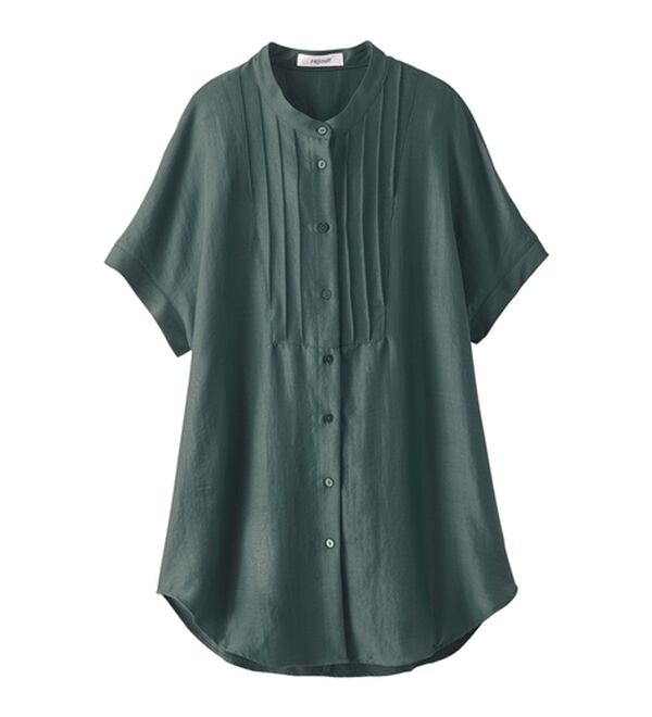 BELLUNA（ベルーナ）の「ビンテージ素材ドルマンシャツチュニック（チュニック）」｜詳細画像