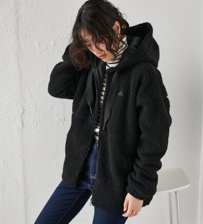 RANAN（ラナン）の「＜ａｄｉｄａｓ＞ボアジャケット（ハーフコート）」