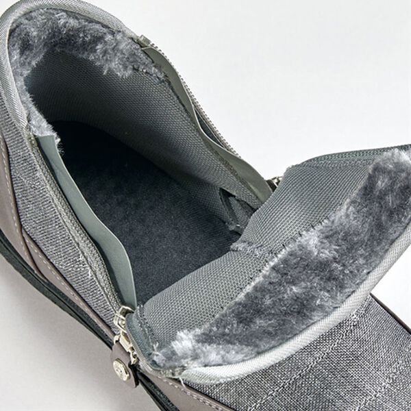 BELLUNA（ベルーナ）の「履き口ボアダブルファスナーショートブーツ（ブーツ）」｜詳細画像