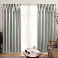 「お買得カーテンセット＜洗える・無地・既製サイズ＞（ドレープカーテン）」