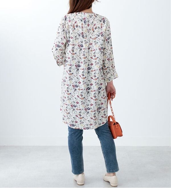 BELLUNA（ベルーナ）の「レーヨンプリントポケット使いワンピース（プリントワンピース）」｜詳細画像