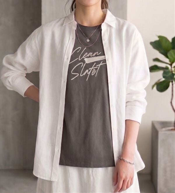 BELLUNA（ベルーナ）の「ひんやリッチコットン大人のゆったりドルマンＴシャツ（カットソー）」｜詳細画像
