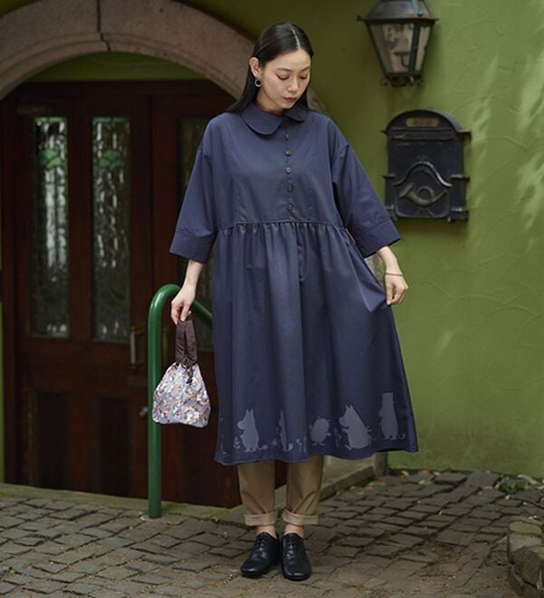 BELLUNA（ベルーナ）の「【ムーミン】シルエット柄ワンピース（その他ワンピース）」｜詳細画像