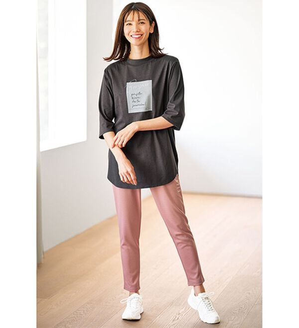 BELLUNA（ベルーナ）の「＜ＥＬＬＥ　Ａｃｔｉｖｅ＞ハニカムメッシュ素材ジャージパンツ（その他パンツ）」｜詳細画像