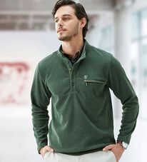 「＜コムルヴァン・オム＞大人の技ありダブル衿トレーナー（メンズトレーナー）」