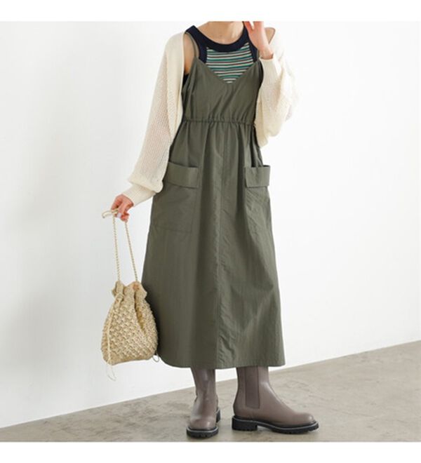 GeeRA（ジーラ）の「ミリタリーナイロンジャンパースカート（ロングスカート）」｜詳細画像