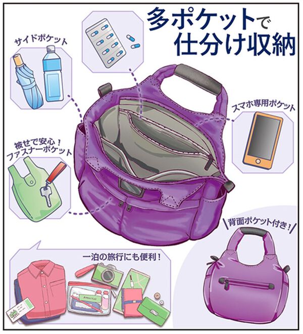 ルフラン（ルフラン）の「＜ミチコロンドンジーンズ＞ふっくら軽量バッグ（トートバッグ）」｜詳細画像