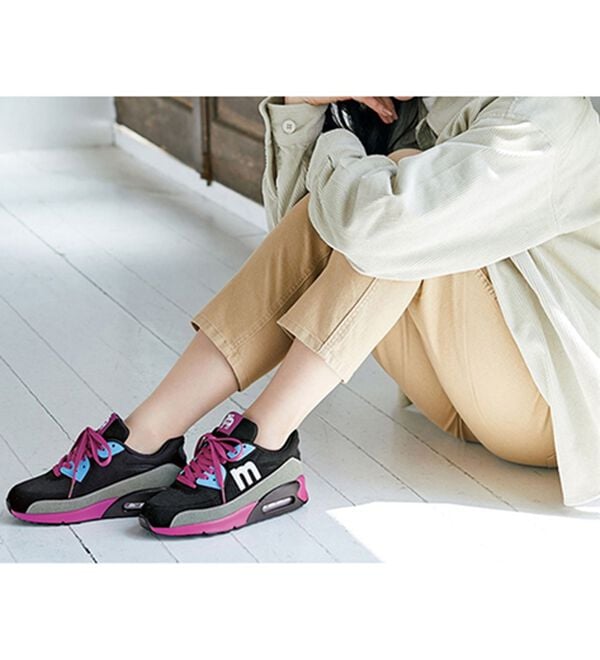 BELLUNA（ベルーナ）の「＜ｍｏｚ＞サイドＭロゴスニーカー（スニーカー）」｜詳細画像