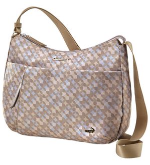 BELLUNA（ベルーナ）の「＜クロコダイル＞多収納軽量ショルダー（ショルダーバッグ）」｜グレー