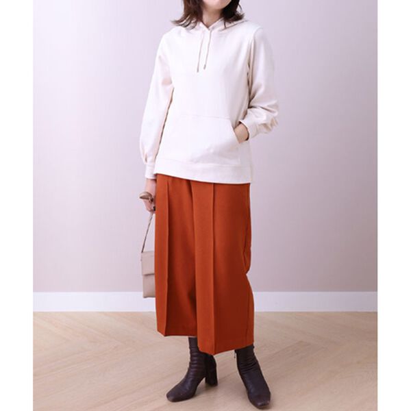 BELLUNA（ベルーナ）の「ウーリッシュ素材釦使いワイドパンツ（ワイドパンツ・ガウチョ）」｜詳細画像