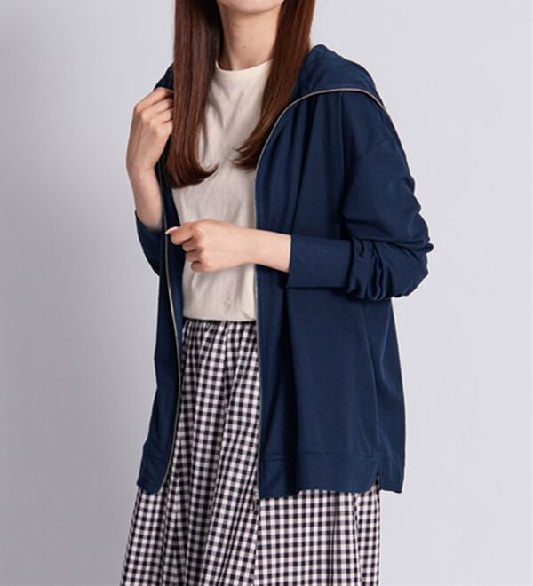 BELLUNA（ベルーナ）の「絶対に焼けたくない！後プリーツＵＶパーカー（パーカー）」｜詳細画像