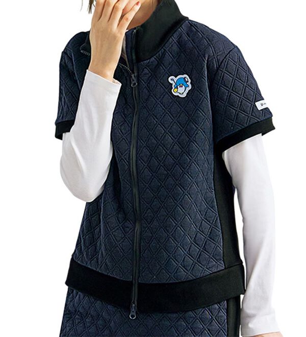 BELLUNA（ベルーナ）の「【タキシードサム】リブ切替キルト風ベスト（ベスト）」｜詳細画像