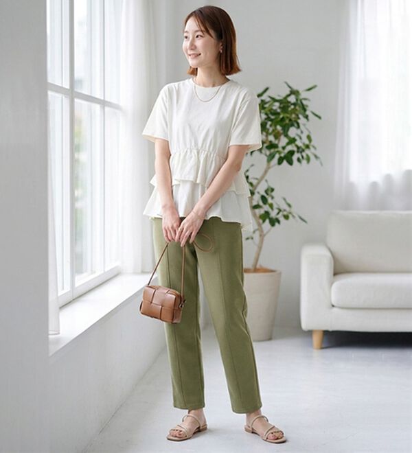 ルフラン（ルフラン）の「日本製肌に優しい綿混ラク楽パンツ（その他パンツ）」｜詳細画像