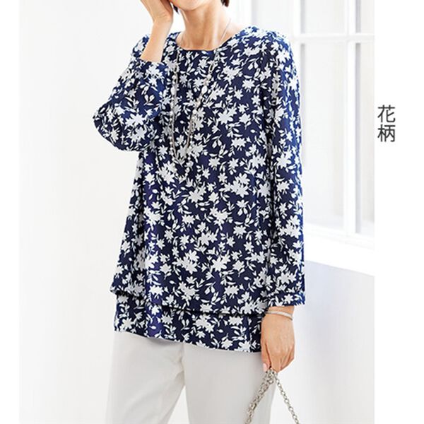 BELLUNA（ベルーナ）の「お手入れ簡単で嬉しいイージーケアブラウス（ティアード）（ブラウス）」｜詳細画像