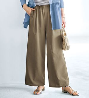 BELLUNA（ベルーナ）の「【快適Ｌａｂ．】驚きの軽さ！エアリードライワイドパンツ（ワイドパンツ・ガウチョ）」｜詳細画像