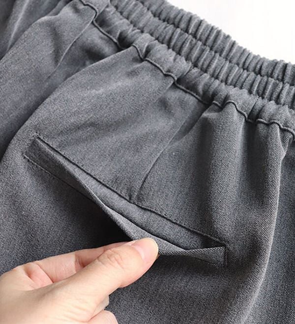 Pierrot（ピエロ）の「【選べる丈】高見えすっきりテーパードパンツ（フルレングスパンツ）」｜詳細画像