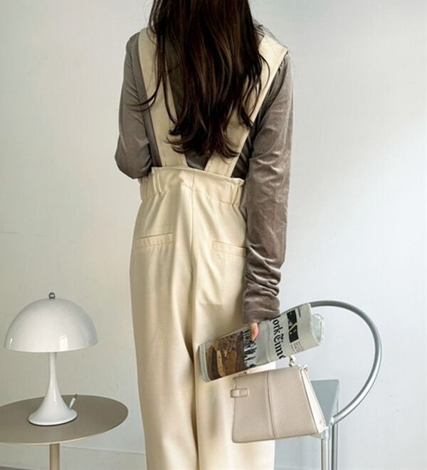 GeeRA（ジーラ）の「フロントジップハイウエストサロペット（オールインワン）」｜詳細画像