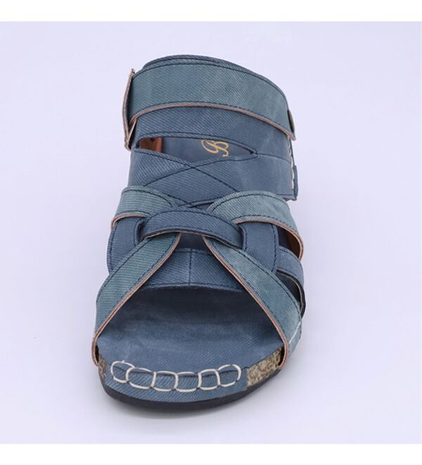 BELLUNA（ベルーナ）の「【３Ｅ／４Ｅ選べる】フットベットウェッジサンダル（サンダル・ミュール）」｜詳細画像