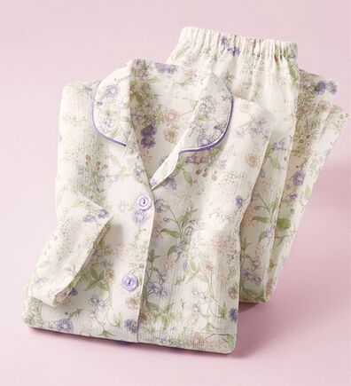 「綿100％嬉しい楊柳パジャマ（パジャマ・ルームウェア）」