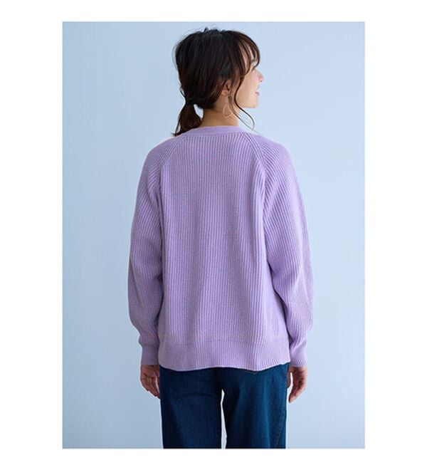 BELLUNA（ベルーナ）の「エコ素材ゆったりあぜ編ニットカーディガン（ニットカーディガン）」｜詳細画像