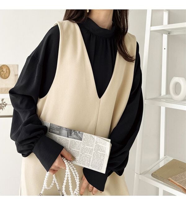 GeeRA（ジーラ）の「前後２ｗａｙボウタイブラウス（ブラウス）」｜詳細画像