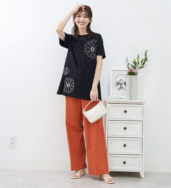 BELLUNA（ベルーナ）の「ひんやリッチコットン大人のおしゃれプリントチュニック（チュニック）」｜詳細画像