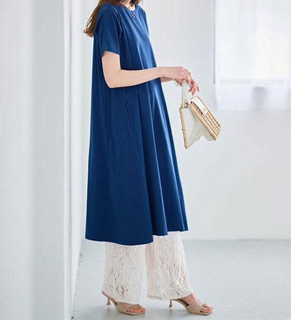 RANAN（ラナン）の「＜ＢＣ＞綿１００％ひんやりポケット付マキシワンピース（その他ワンピース）」｜詳細画像