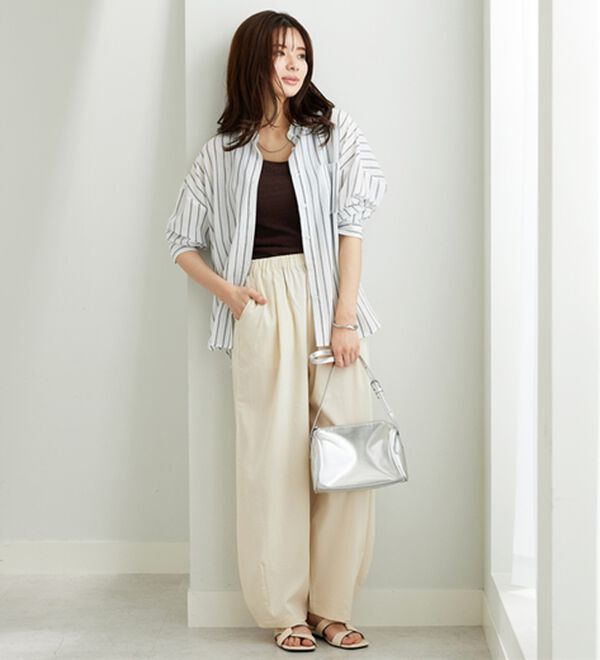 BELLUNA（ベルーナ）の「ジャカード素材カップ付タンクトップ（タンクトップ・キャミソール）」｜詳細画像