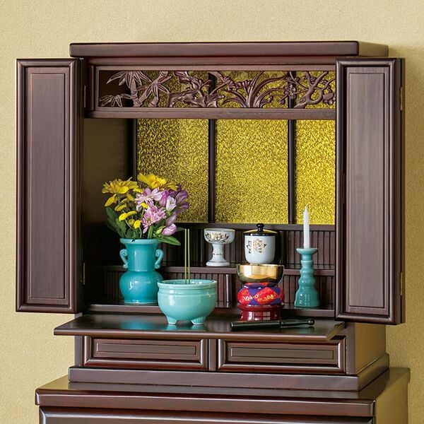 「四君子透かし彫り仏壇２（仏壇・仏具）」｜詳細画像