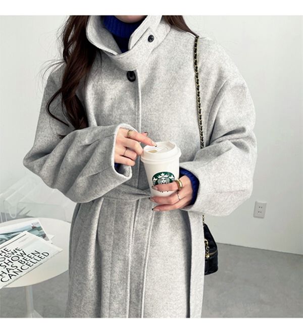 GeeRA（ジーラ）の「２ＷＡＹカラーフェイクウールコート（ロングコート）」｜詳細画像
