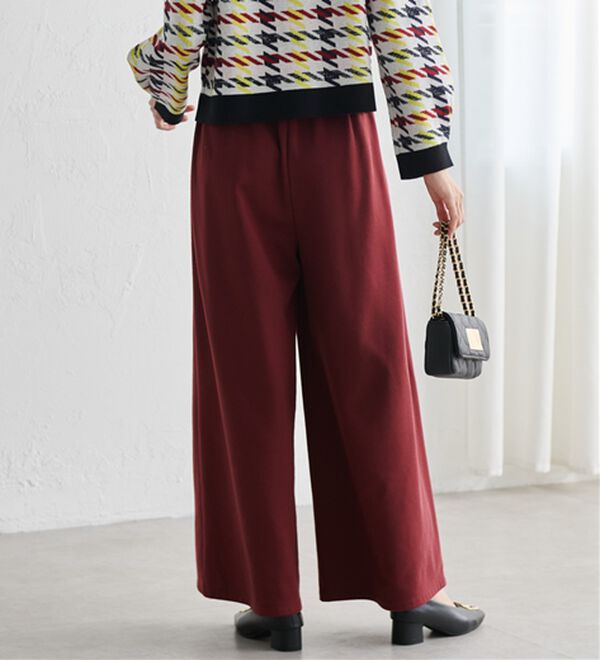 RANAN（ラナン）の「柔らかあったか！裏起毛ロングフレアガウチョパンツ（フルレングスパンツ）」｜詳細画像