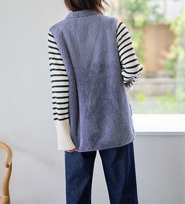 LAVIENNE（ラヴィエンヌ）の「ふわふわ暖かフリースベスト（ベスト）」｜詳細画像