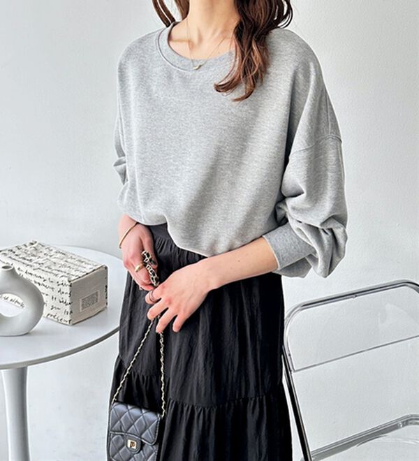 GeeRA（ジーラ）の「着回し自在！柔らか裏毛スウェット（カットソー）」｜詳細画像