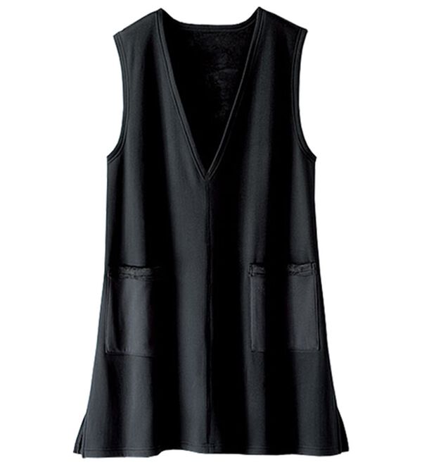 BELLUNA（ベルーナ）の「なめらか裏ベロアジャンパースカート（ジャンパースカート）」｜詳細画像