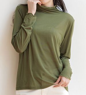 RANAN（ラナン）の「シアーハイネックプルオーバー（カットソー）」｜詳細画像