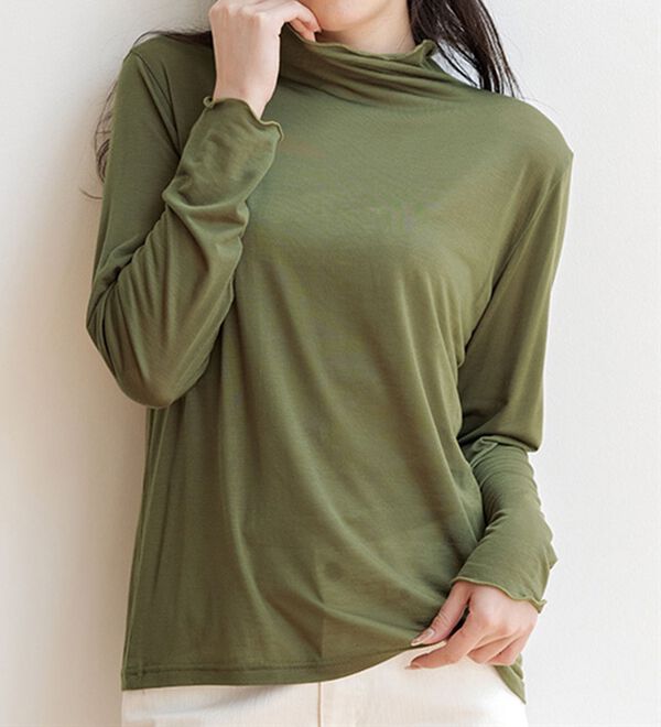 RANAN（ラナン）の「シアーハイネックプルオーバー（カットソー）」｜詳細画像