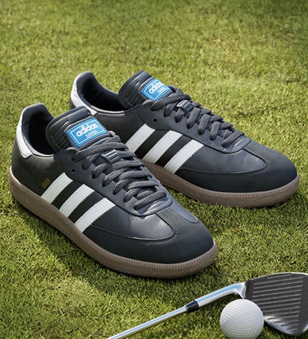 「＜ａｄｉｄａｓ＞サンバゴルフ（メンズウォーキングシューズ）」｜ブラック